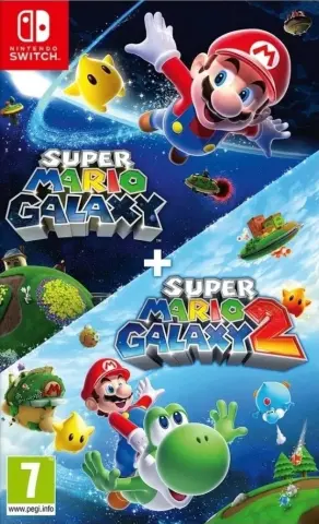 SWITCH Super Mario Galaxy + Super Mario Galaxy 2 обложки