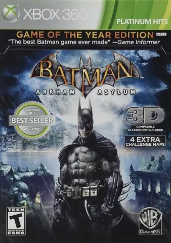 Xbox 360 Batman Arkham Asylum Game of the Year Edition kaas