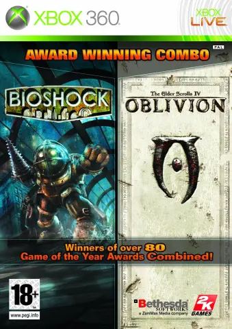 Xbox 360 BioShock + Elder Scrolls IV: Oblivion обложки