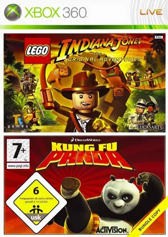Xbox 360 LEGO Indiana Jones: The Original Adventures + DreamWorks Kung Fu Panda Bundle Copy kaas