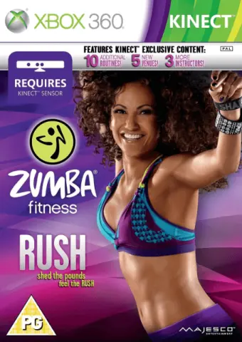 Xbox 360 Zumba Fitness Rush kaas